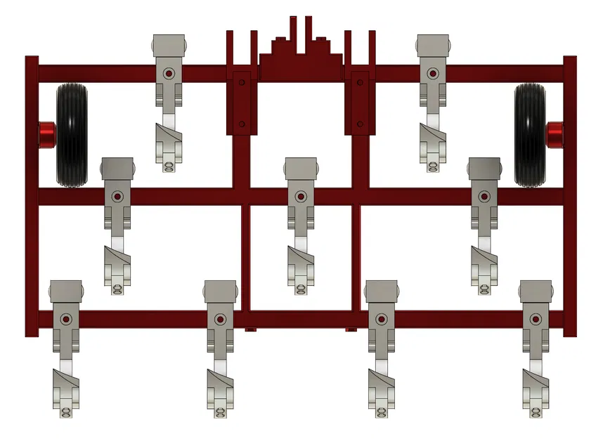 Cày Chisel Gắn Kết - 9 Lưỡi 10ft - Kiểu 1 - Tỷ lệ 1:16 - Image 6