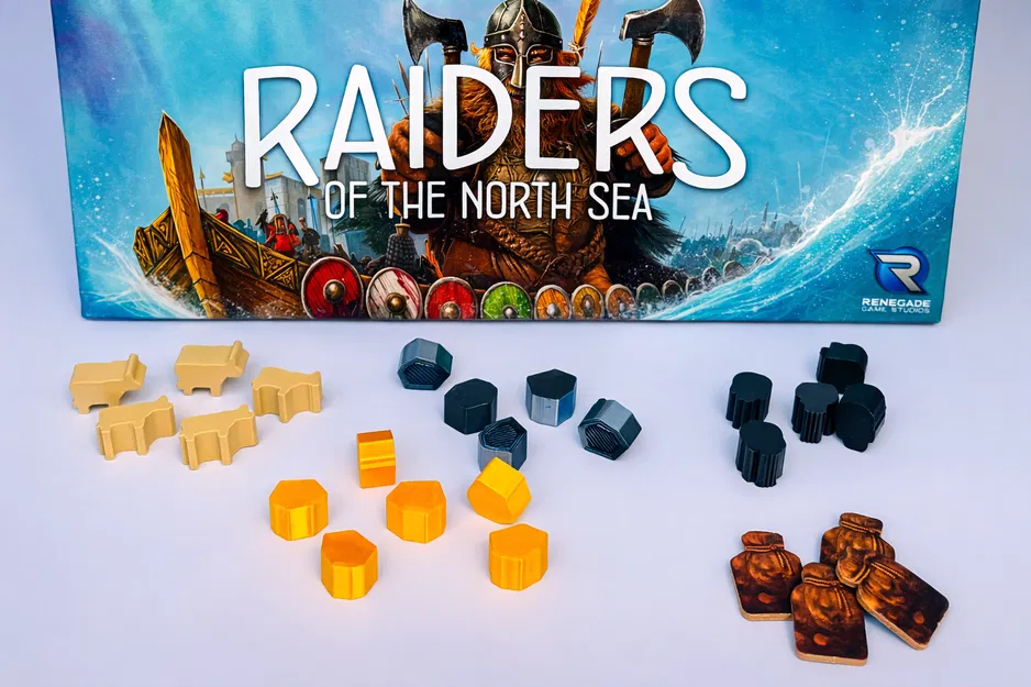 Bộ mảnh nâng cấp cho trò chơi board game RAIDERS OF THE NORTH SEA - Image 1