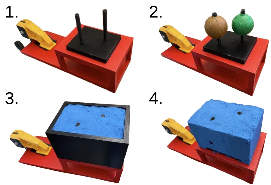 Bộ khung in 3D hỗ trợ thí nghiệm cắt vật liệu đa thành phần - Image 1