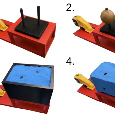 Bộ khung in 3D hỗ trợ thí nghiệm cắt vật liệu đa thành phần