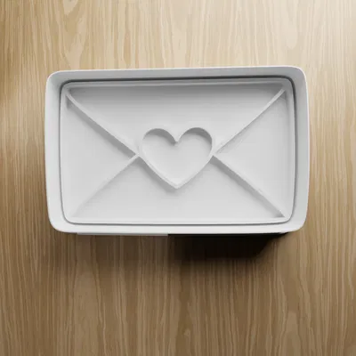 Bộ Khuôn Cắt Bánh Quy Valentine STL | Hình Hoa Hồng, Trái Tim, Thư Tình | In 3D