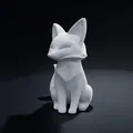 Tượng Cáo Tối Giản (Minimalist Fox Sculpture) - Thumbnail 2