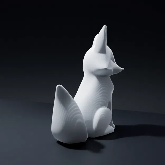 Tượng Cáo Tối Giản (Minimalist Fox Sculpture) - Image 3