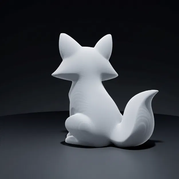Tượng Cáo Tối Giản (Minimalist Fox Sculpture) - Image 5