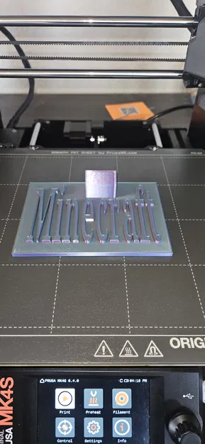 Mô hình bảng tên trang trí Minecraft 3D độc đáo - Image 1