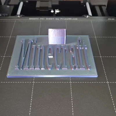 Mô hình bảng tên trang trí Minecraft 3D độc đáo