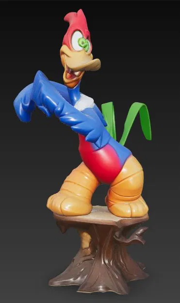 Mô hình 3D Woody Woodpecker phiên bản cổ điển cực chất để bàn - Image 1
