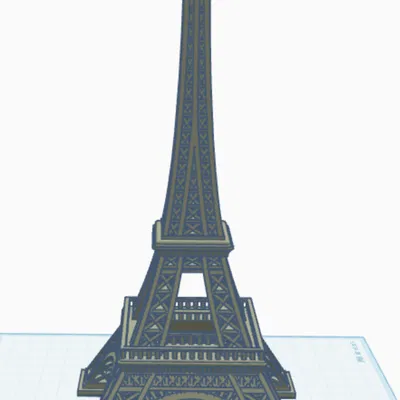 Mô hình tháp Eiffel lắp ghép dành cho máy in 3D khổ nhỏ