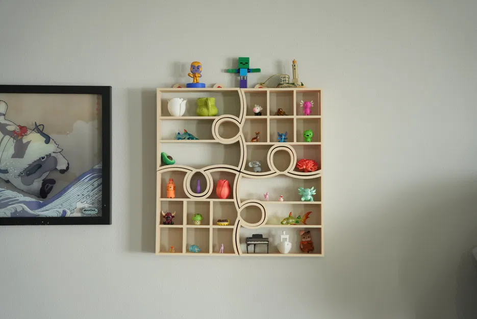 Kệ Trưng Bày Mô Hình Puzzle Shelf - Thiết Kế Treo Tường Sáng Tạo - Image 1