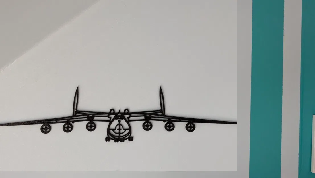 Mô hình treo tường máy bay Antonov N225 in 3D trang trí độc đáo - Image 1