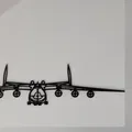 Mô hình treo tường máy bay Antonov N225 in 3D trang trí độc đáo - Thumbnail 1