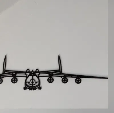 Mô hình treo tường máy bay Antonov N225 in 3D trang trí độc đáo