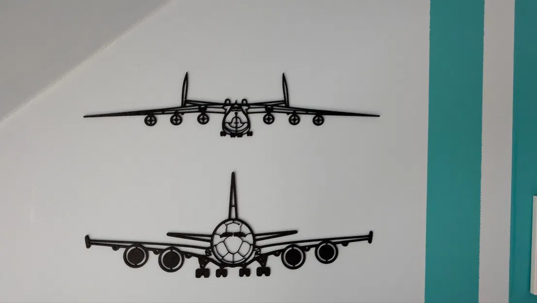 Mô hình treo tường máy bay Antonov N225 in 3D trang trí độc đáo - Image 2