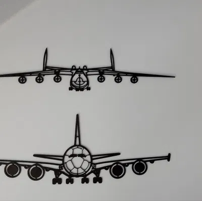 Mô hình treo tường máy bay Antonov N225 in 3D trang trí độc đáo