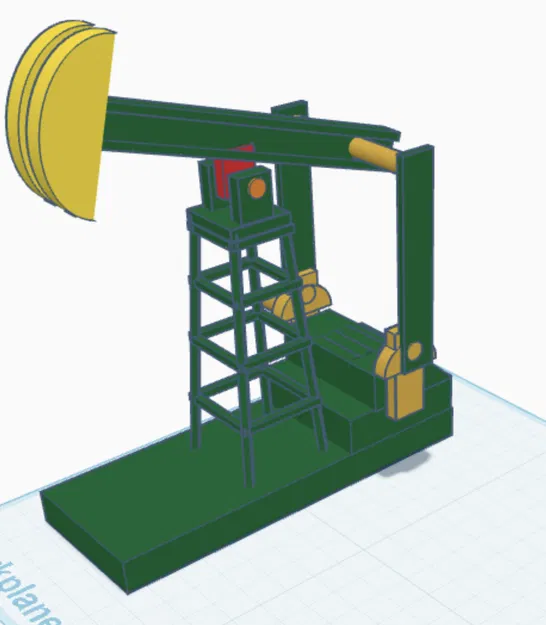 Mô hình giàn khoan dầu kiểu Texas (Oil Rig) in 3D cực đẹp - Image 1