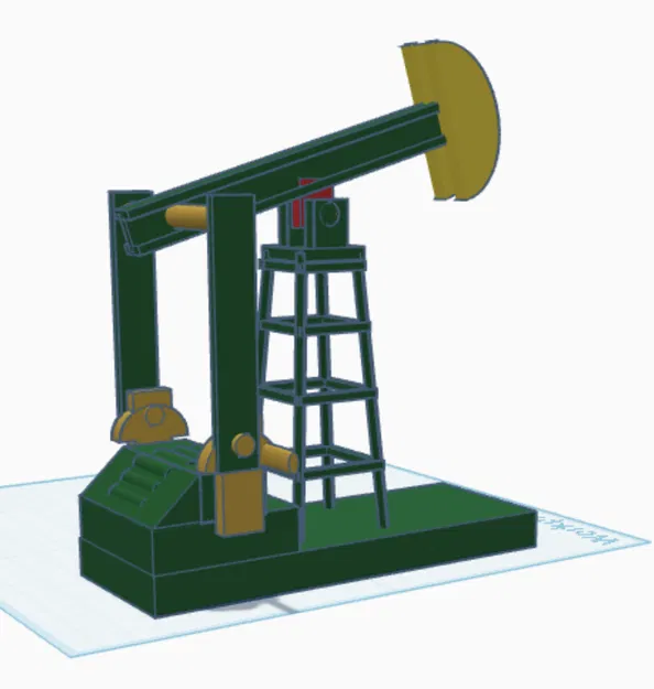 Mô hình giàn khoan dầu kiểu Texas (Oil Rig) in 3D cực đẹp - Image 3