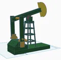 Mô hình giàn khoan dầu kiểu Texas (Oil Rig) in 3D cực đẹp - Thumbnail 3