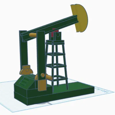 Mô hình giàn khoan dầu kiểu Texas (Oil Rig) in 3D cực đẹp