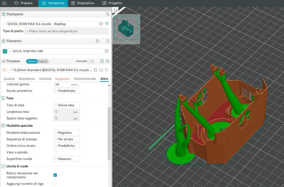 Nắp đậy quạt 3010 dùng nam châm cho máy in 3D SV08 MAX - Image 2