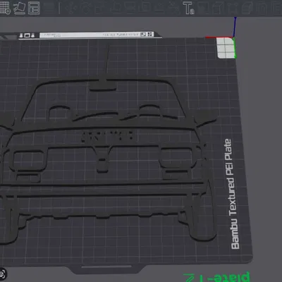 Mô hình trang trí treo tường Fiat 126P cho người đam mê xe cổ