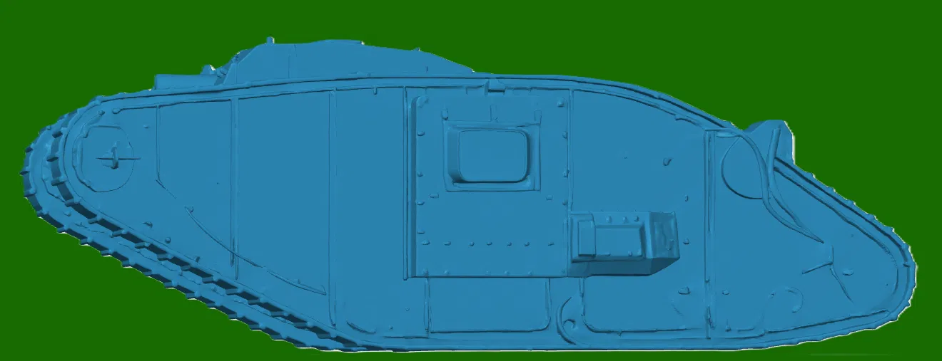 Mô hình xe tăng Anh Mark IV in 3D cho bộ sưu tập quân sự - Image 1