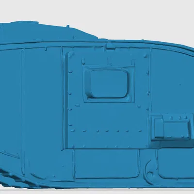 Mô hình xe tăng Anh Mark IV in 3D cho bộ sưu tập quân sự