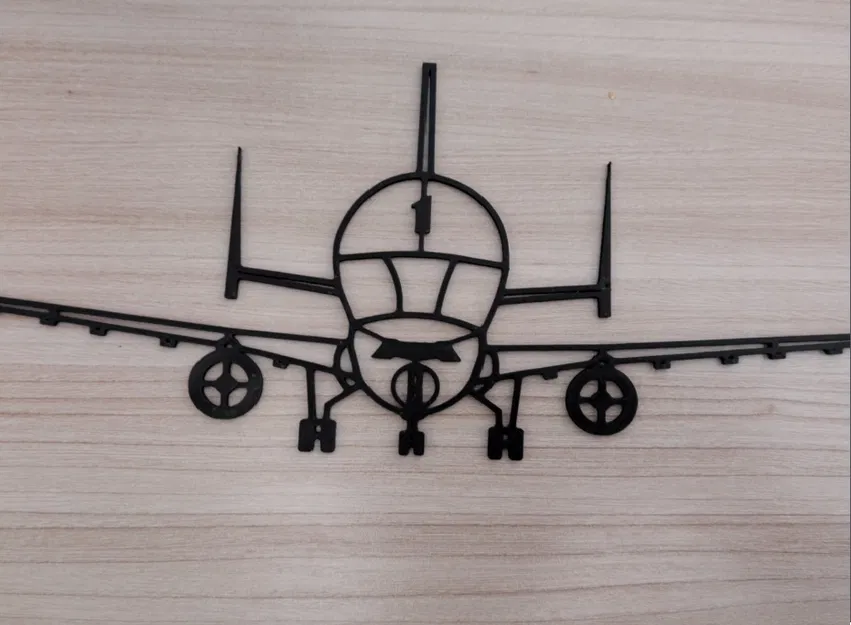 Mô hình trang trí tường máy bay vận tải Beluga A300B4 - Image 2