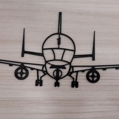 Mô hình trang trí tường máy bay vận tải Beluga A300B4