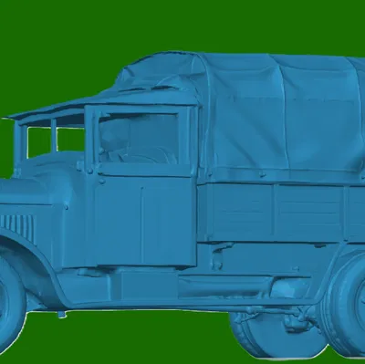 Mô hình xe tải quân sự Anh thời Thế chiến I (WW1) dùng in 3D