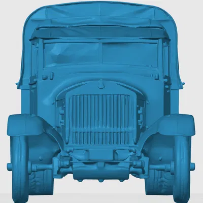 Mô hình xe tải quân sự Anh thời Thế chiến I (WW1) dùng in 3D