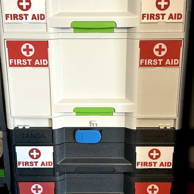 Nhãn Khe Cắm Thẻ Cho Systainer (First Aid Systainer Card Slot Labels)