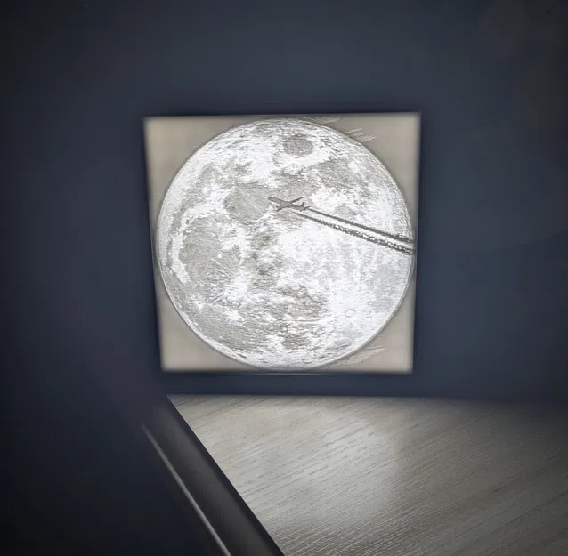 Mô hình đèn ngủ Lithophane Mặt Trăng - Image 4