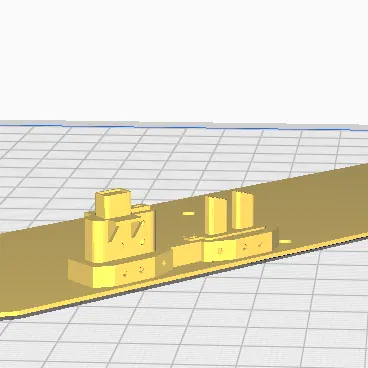 Sàn tàu sân bay mô hình (Carrier Deck) cho tàu chiến 3D