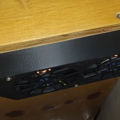 Khung gắn quạt tản nhiệt kép 80mm có khe cắm công tắc