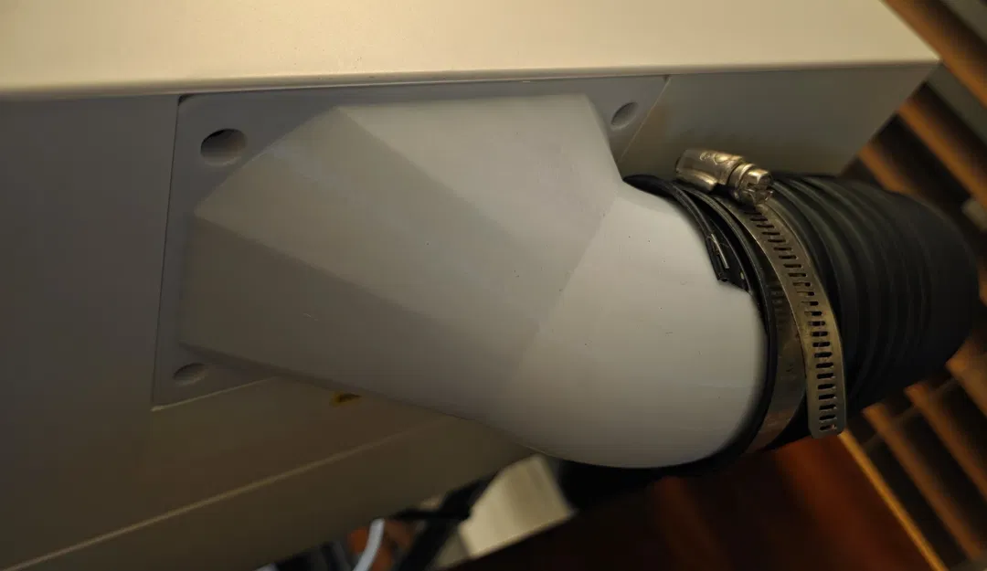 Cút nối ống thoát khí 90 độ cho máy khắc laser xtool S1 - Image 2