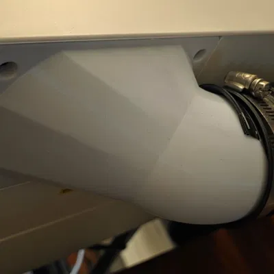 Cút nối ống thoát khí 90 độ cho máy khắc laser xtool S1