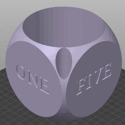 Chậu trồng cây hình xúc xắc (Self watering dice) in 3D độc đáo