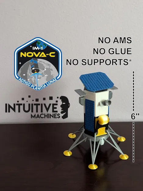 Mô hình để bàn tàu đổ bộ mặt trăng Odysseus IM-1 Nova-C - Image 1