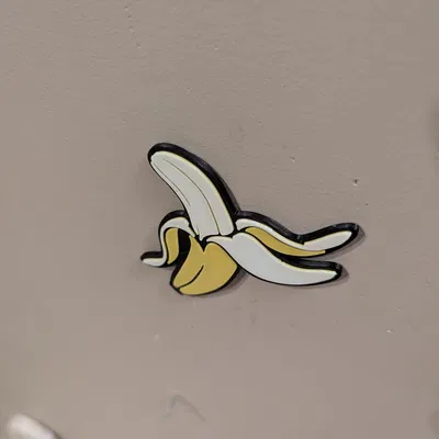 Mô hình trang trí quả chuối (Banana Magnet or Decal) - Độc đáo, dễ in