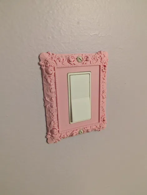 Ốp che công tắc điện họa tiết cổ điển in 3D (Ornate Frame) - Image 1