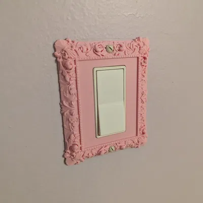 Ốp che công tắc điện họa tiết cổ điển in 3D (Ornate Frame)