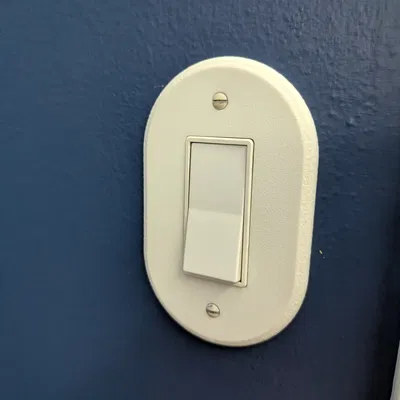 Mặt ốp công tắc hình oval bo tròn (Rounded Switchplate Cover) in 3D