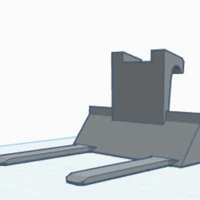 Mô hình càng nâng (forks) dành cho xe xúc lật Wheel Loader in 3D