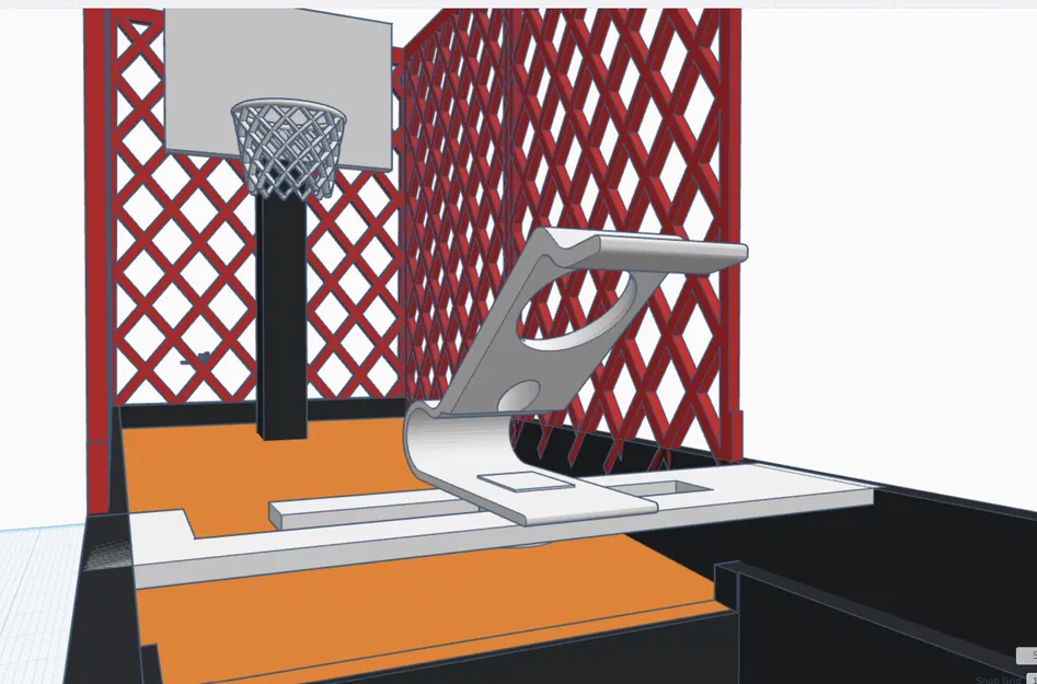 Mô hình máy ném bóng rổ Arcade mini để bàn tự in 3D - Image 2