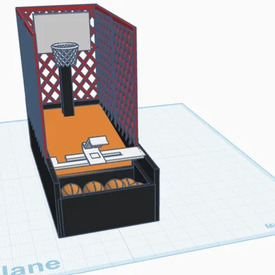 Mô hình máy ném bóng rổ Arcade mini để bàn tự in 3D