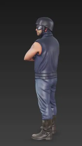 Mô hình 3D nhân vật Biker phong trần từ GTA 5 - Image 3