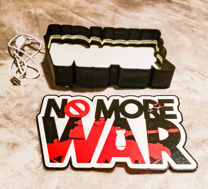 Hộp đèn phản chiến No More War - Image 4