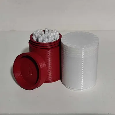 Hộp đựng tăm bông in 3D tiện dụng, gọn gàng cho phòng tắm