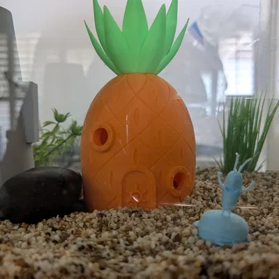 Mô hình trang trí bể cá Mini Plankton và Krabby Patty