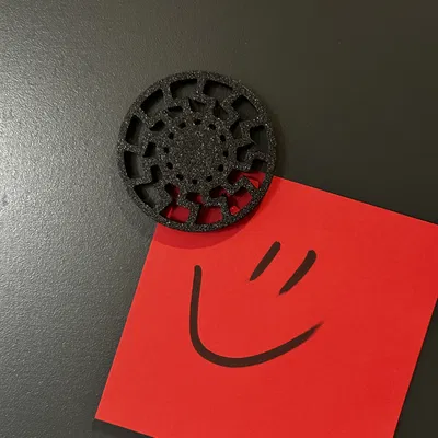 Nam châm tủ lạnh Black Sun thiết kế nghệ thuật in 3D